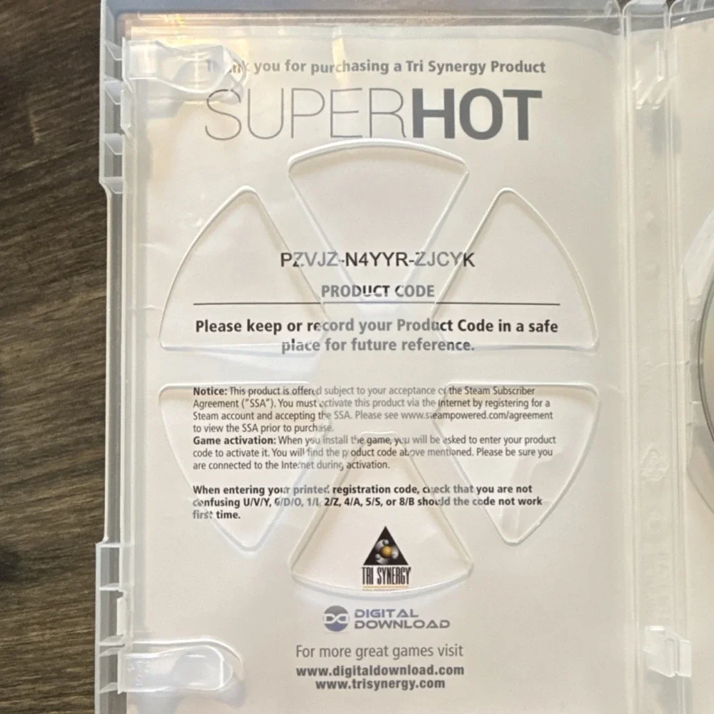 SUPERHOT PC Shooter Game DVD-ROM Manual Online Play T-Teen 2016